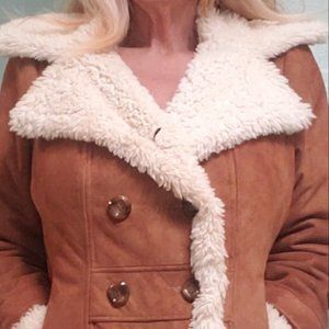 Steve madden suade and furry jacket